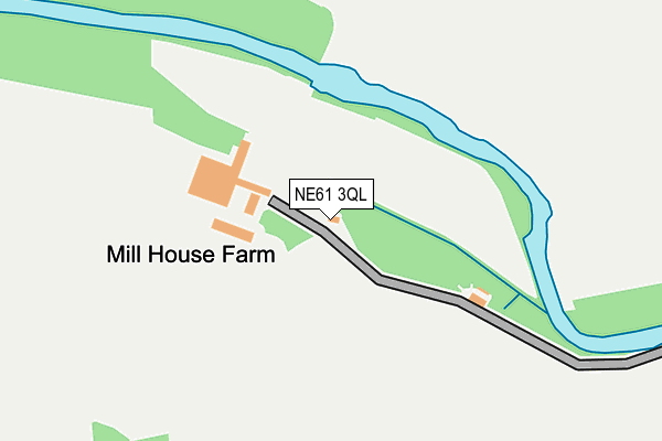 NE61 3QL map - OS OpenMap – Local (Ordnance Survey)