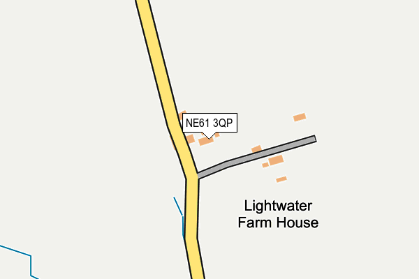 NE61 3QP map - OS OpenMap – Local (Ordnance Survey)