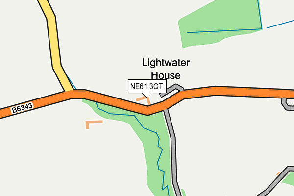 NE61 3QT map - OS OpenMap – Local (Ordnance Survey)