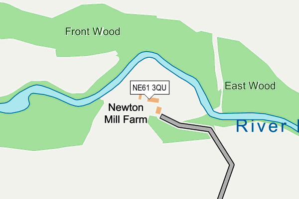 NE61 3QU map - OS OpenMap – Local (Ordnance Survey)