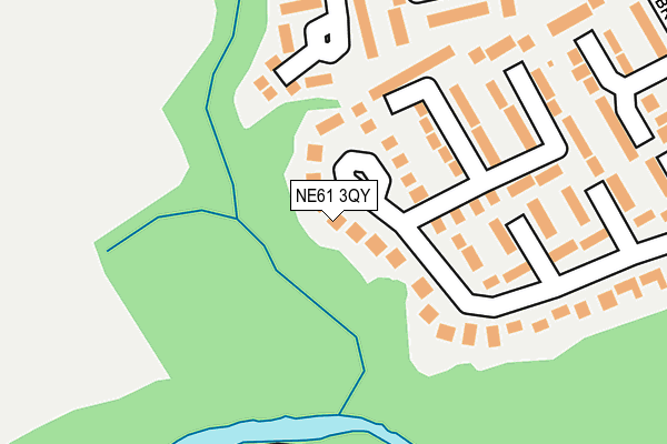 NE61 3QY map - OS OpenMap – Local (Ordnance Survey)