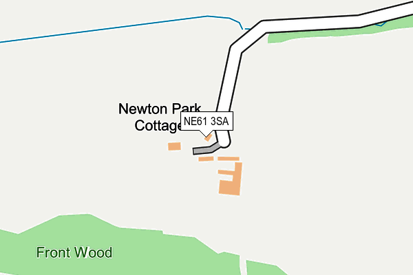 NE61 3SA map - OS OpenMap – Local (Ordnance Survey)