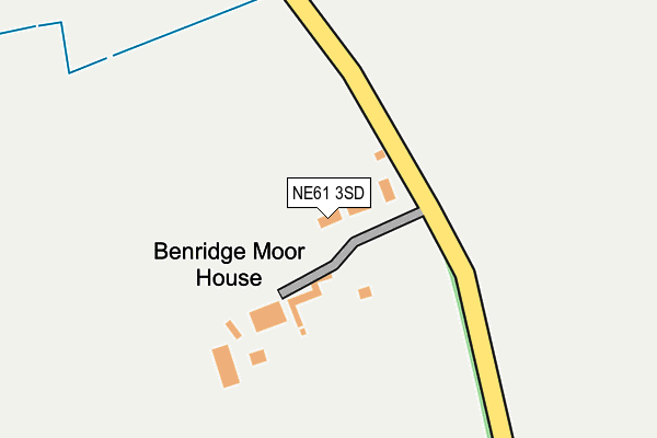 NE61 3SD map - OS OpenMap – Local (Ordnance Survey)