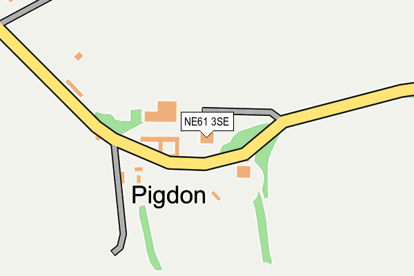 NE61 3SE map - OS OpenMap – Local (Ordnance Survey)