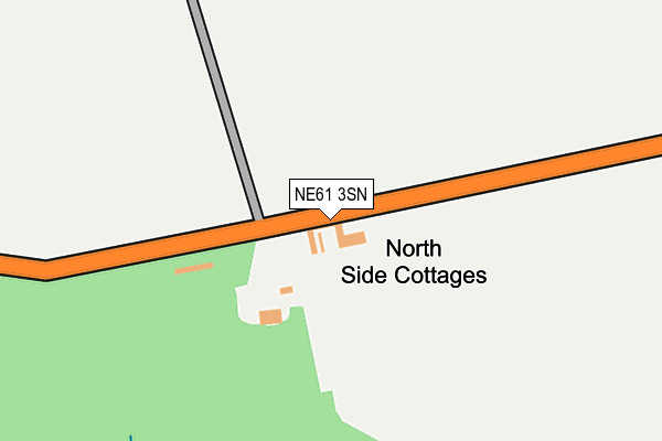 NE61 3SN map - OS OpenMap – Local (Ordnance Survey)