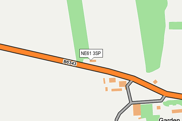 NE61 3SP map - OS OpenMap – Local (Ordnance Survey)