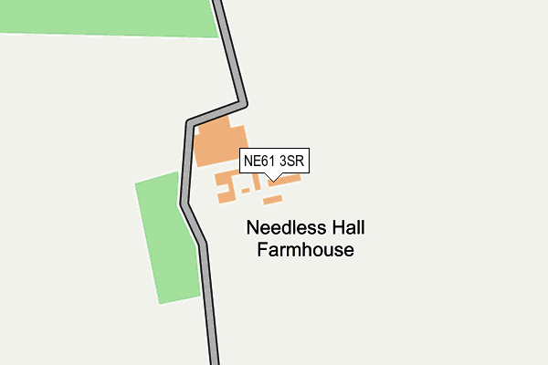 NE61 3SR map - OS OpenMap – Local (Ordnance Survey)