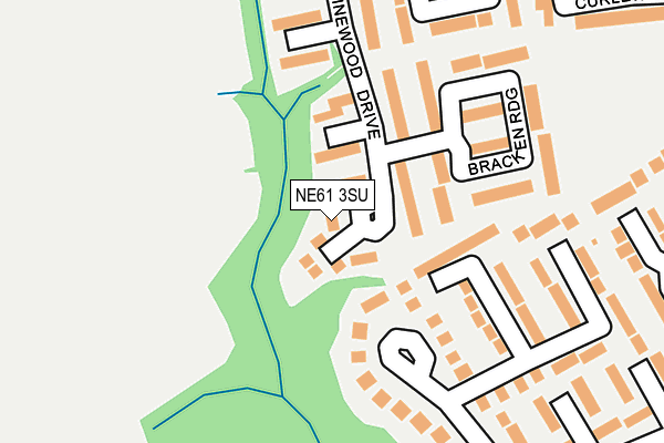 NE61 3SU map - OS OpenMap – Local (Ordnance Survey)