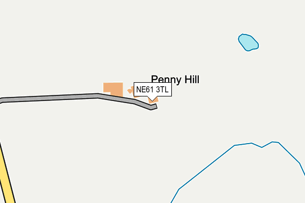 NE61 3TL map - OS OpenMap – Local (Ordnance Survey)
