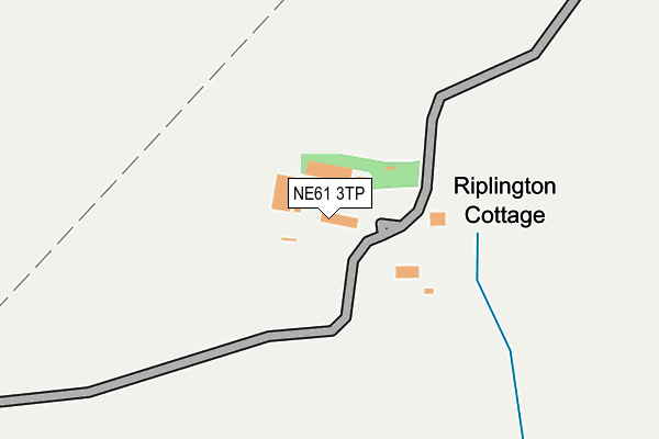 NE61 3TP map - OS OpenMap – Local (Ordnance Survey)