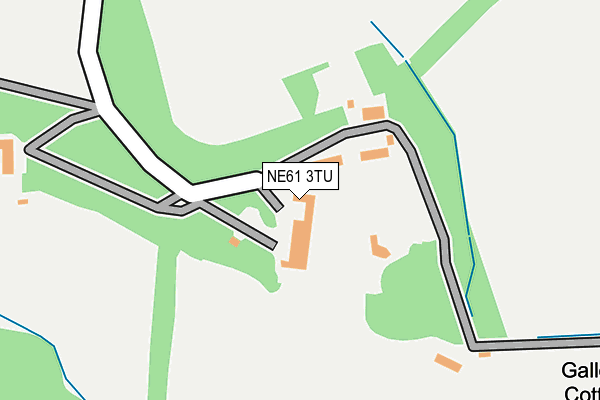 NE61 3TU map - OS OpenMap – Local (Ordnance Survey)