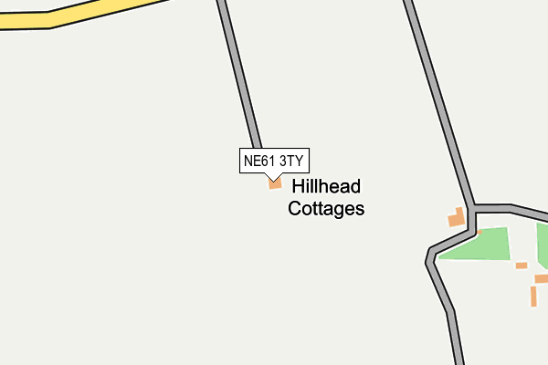 NE61 3TY map - OS OpenMap – Local (Ordnance Survey)