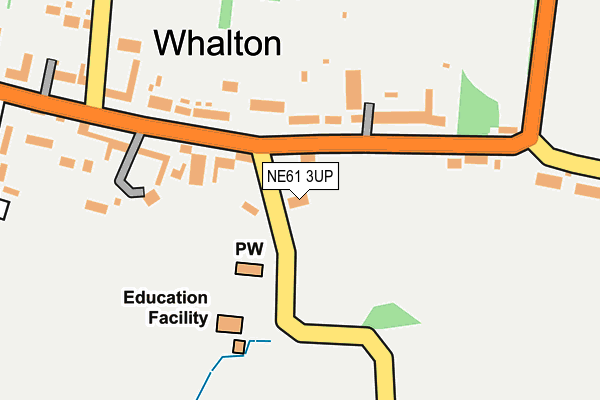 NE61 3UP map - OS OpenMap – Local (Ordnance Survey)