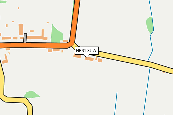 NE61 3UW map - OS OpenMap – Local (Ordnance Survey)