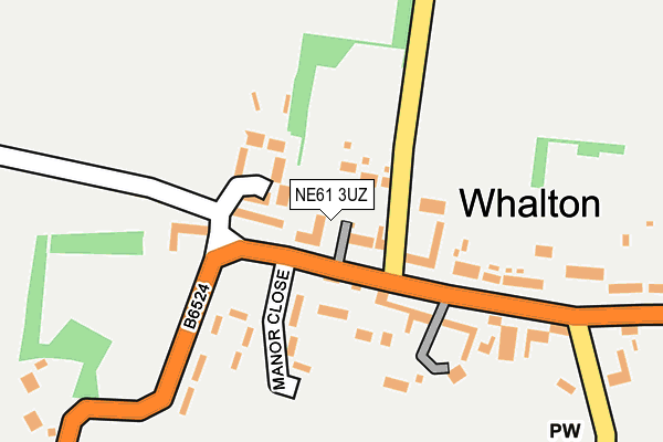 NE61 3UZ map - OS OpenMap – Local (Ordnance Survey)