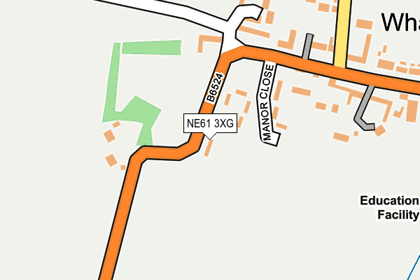 NE61 3XG map - OS OpenMap – Local (Ordnance Survey)