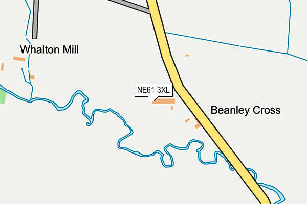 NE61 3XL map - OS OpenMap – Local (Ordnance Survey)