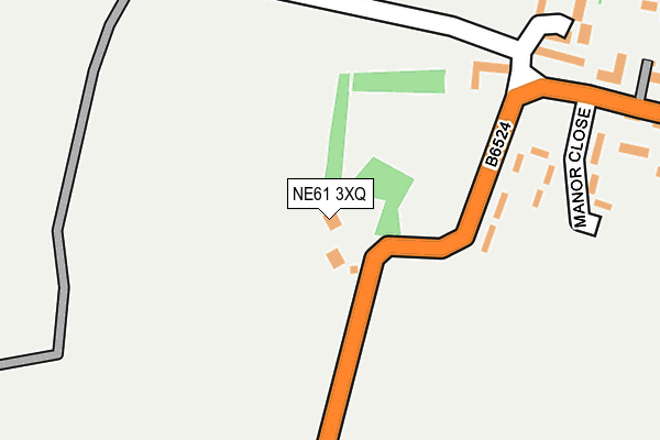 NE61 3XQ map - OS OpenMap – Local (Ordnance Survey)