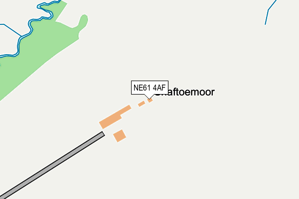 NE61 4AF map - OS OpenMap – Local (Ordnance Survey)