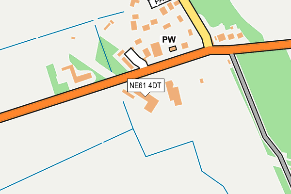 NE61 4DT map - OS OpenMap – Local (Ordnance Survey)