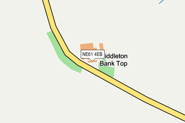 NE61 4EB map - OS OpenMap – Local (Ordnance Survey)