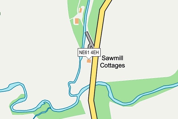 NE61 4EH map - OS OpenMap – Local (Ordnance Survey)