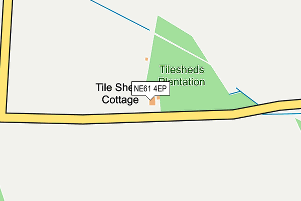 NE61 4EP map - OS OpenMap – Local (Ordnance Survey)