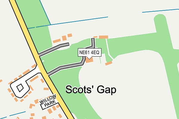 NE61 4EQ map - OS OpenMap – Local (Ordnance Survey)