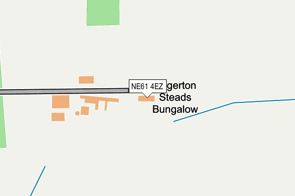 NE61 4EZ map - OS OpenMap – Local (Ordnance Survey)