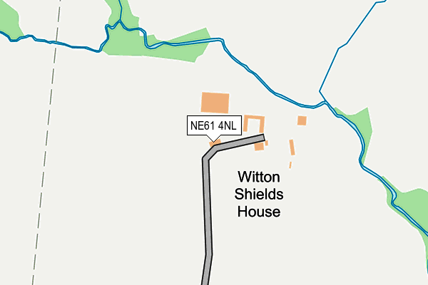 NE61 4NL map - OS OpenMap – Local (Ordnance Survey)