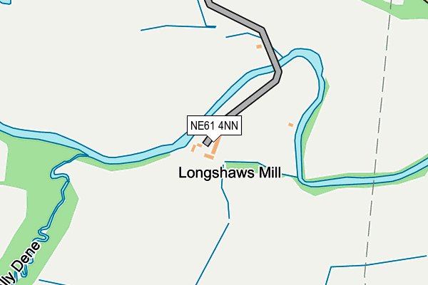 NE61 4NN map - OS OpenMap – Local (Ordnance Survey)