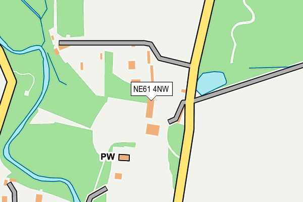 NE61 4NW map - OS OpenMap – Local (Ordnance Survey)