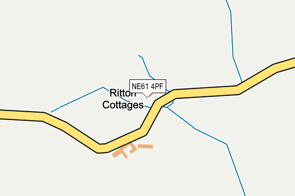 NE61 4PF map - OS OpenMap – Local (Ordnance Survey)