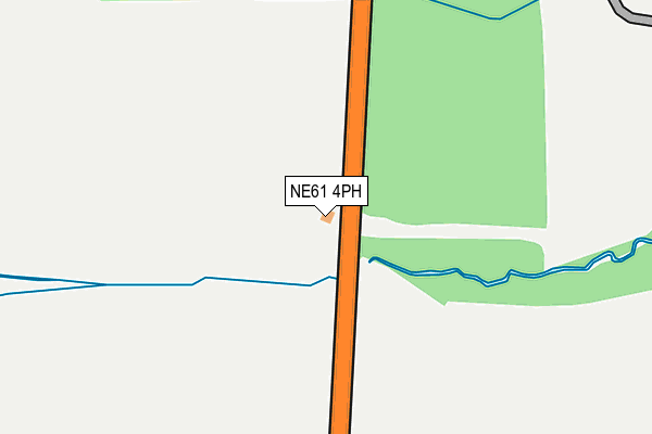 NE61 4PH map - OS OpenMap – Local (Ordnance Survey)