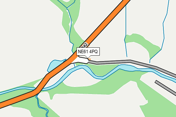 NE61 4PQ map - OS OpenMap – Local (Ordnance Survey)