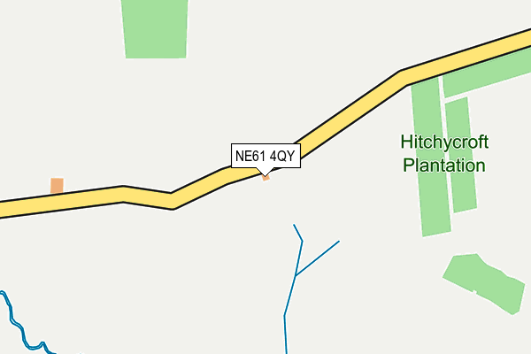 NE61 4QY map - OS OpenMap – Local (Ordnance Survey)