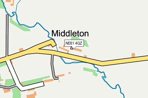 NE61 4QZ map - OS OpenMap – Local (Ordnance Survey)