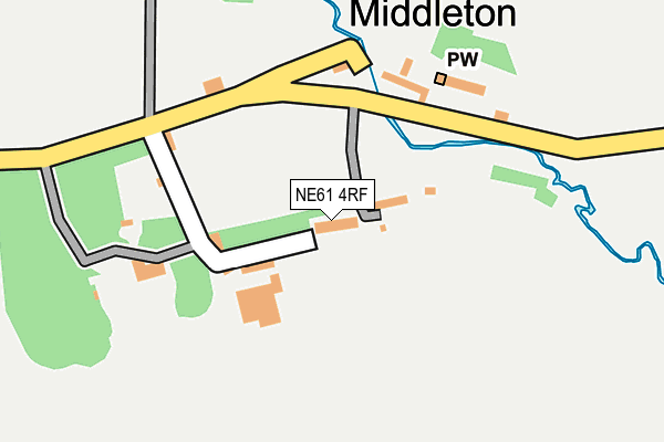 NE61 4RF map - OS OpenMap – Local (Ordnance Survey)