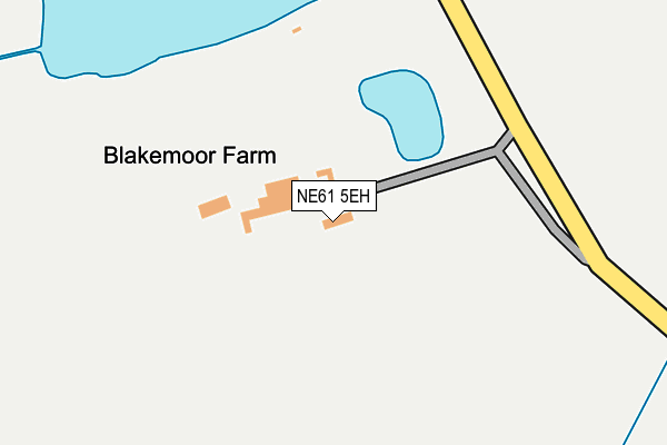 NE61 5EH map - OS OpenMap – Local (Ordnance Survey)