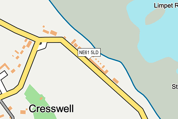 NE61 5LD map - OS OpenMap – Local (Ordnance Survey)