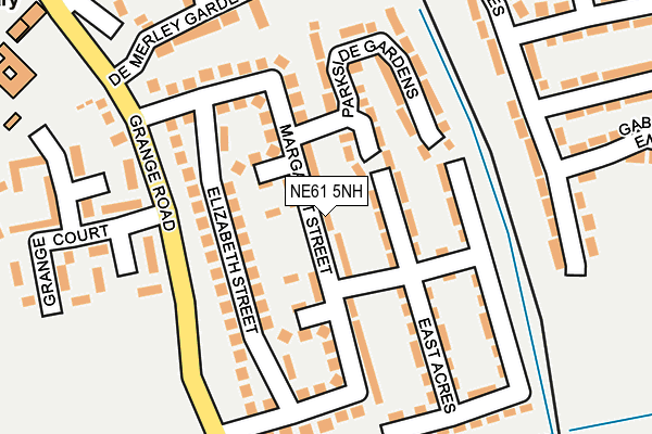 NE61 5NH map - OS OpenMap – Local (Ordnance Survey)