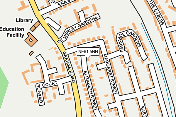 NE61 5NN map - OS OpenMap – Local (Ordnance Survey)