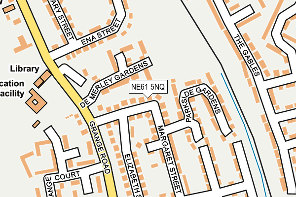 NE61 5NQ map - OS OpenMap – Local (Ordnance Survey)