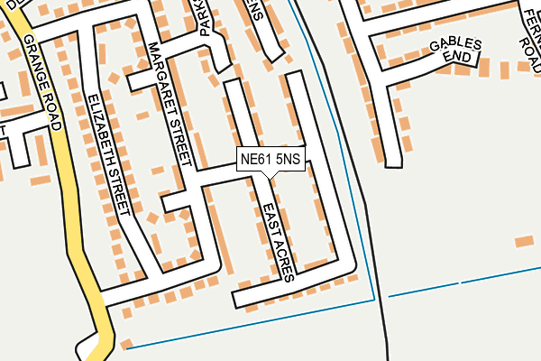 NE61 5NS map - OS OpenMap – Local (Ordnance Survey)