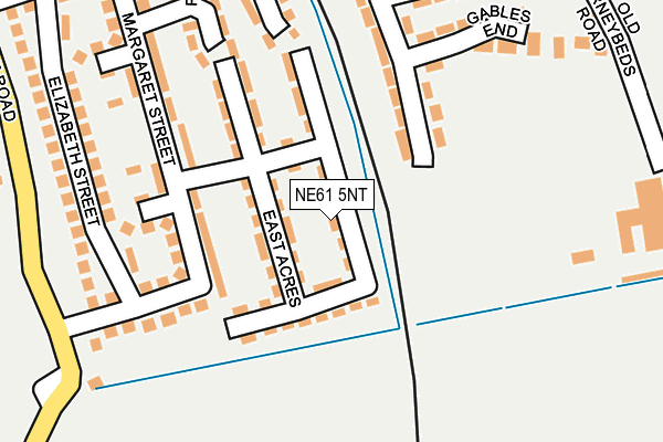 NE61 5NT map - OS OpenMap – Local (Ordnance Survey)