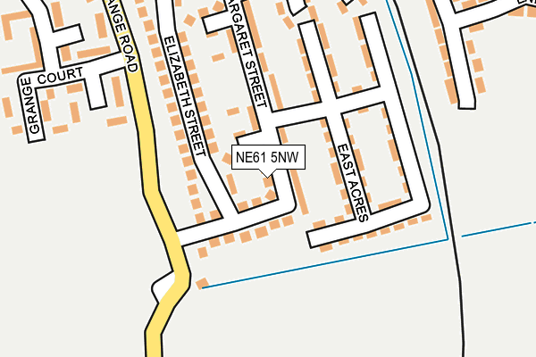 NE61 5NW map - OS OpenMap – Local (Ordnance Survey)