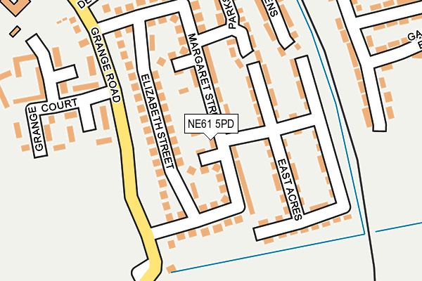 NE61 5PD map - OS OpenMap – Local (Ordnance Survey)