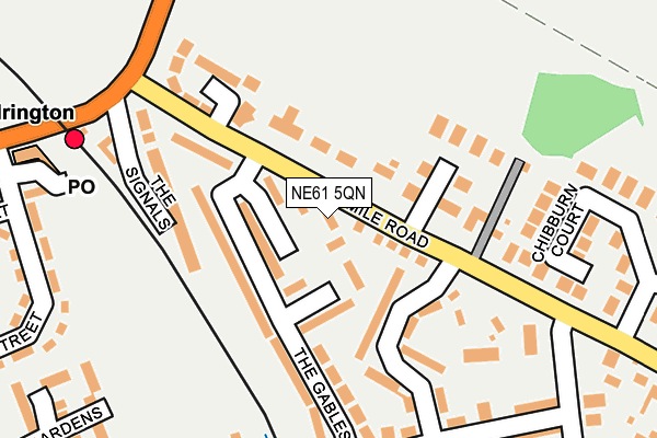 NE61 5QN map - OS OpenMap – Local (Ordnance Survey)
