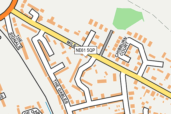 NE61 5QP map - OS OpenMap – Local (Ordnance Survey)