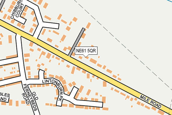 NE61 5QR map - OS OpenMap – Local (Ordnance Survey)